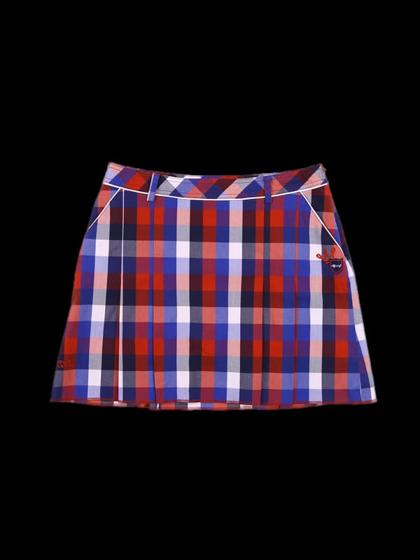 체크 미니스커트