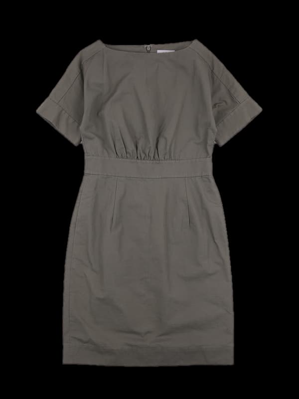 보트넥 반팔원피스