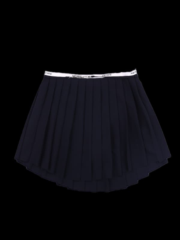 체인 벨트 플리츠스커트