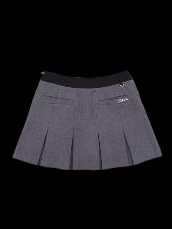 울 플리츠스커트