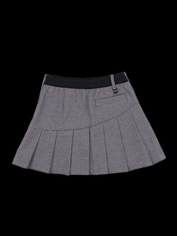 체크 플리츠스커트