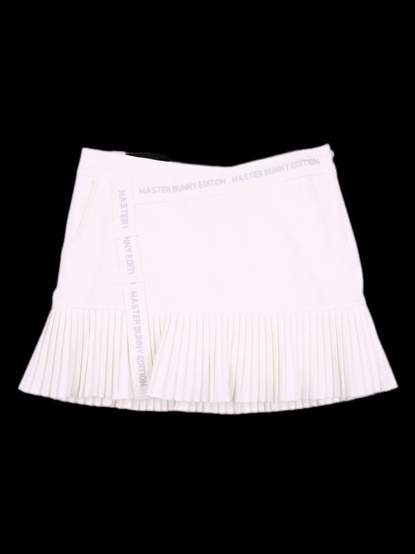 언발 플리츠 스커트