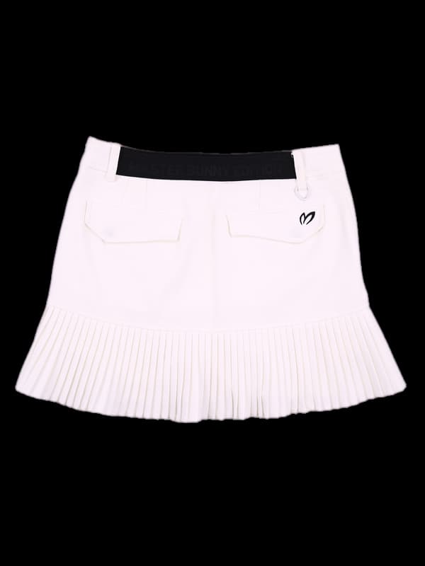 언발 플리츠 스커트