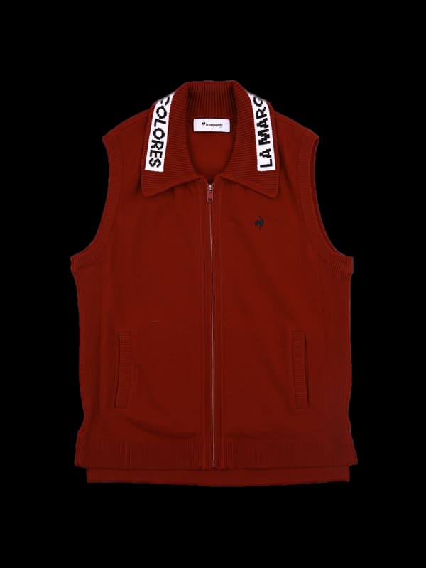 지퍼 니트 베스트 가디건