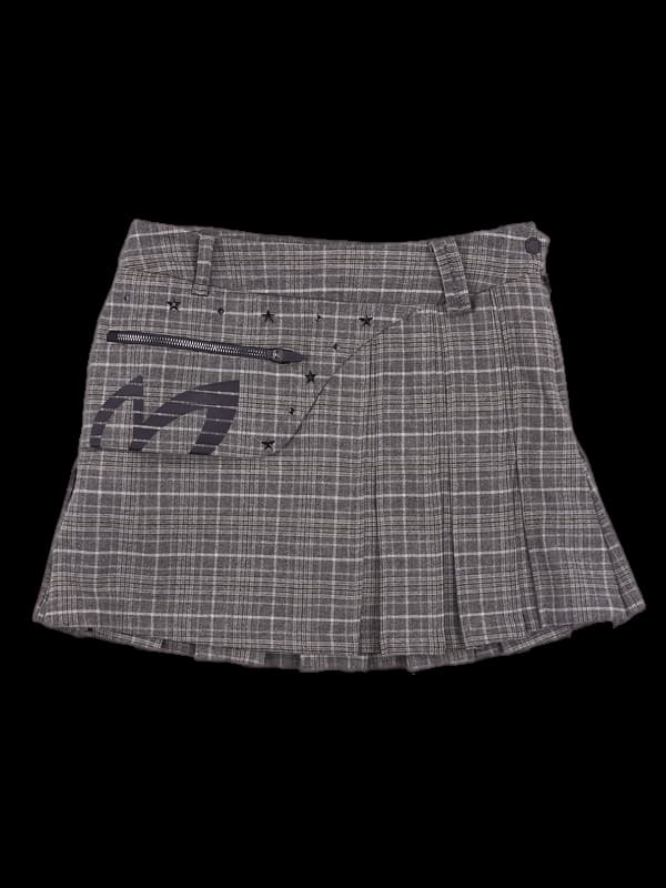 체크 포켓 스커트