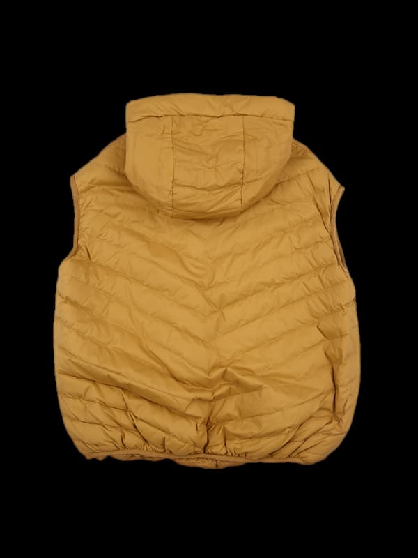 누빔 하프 패딩