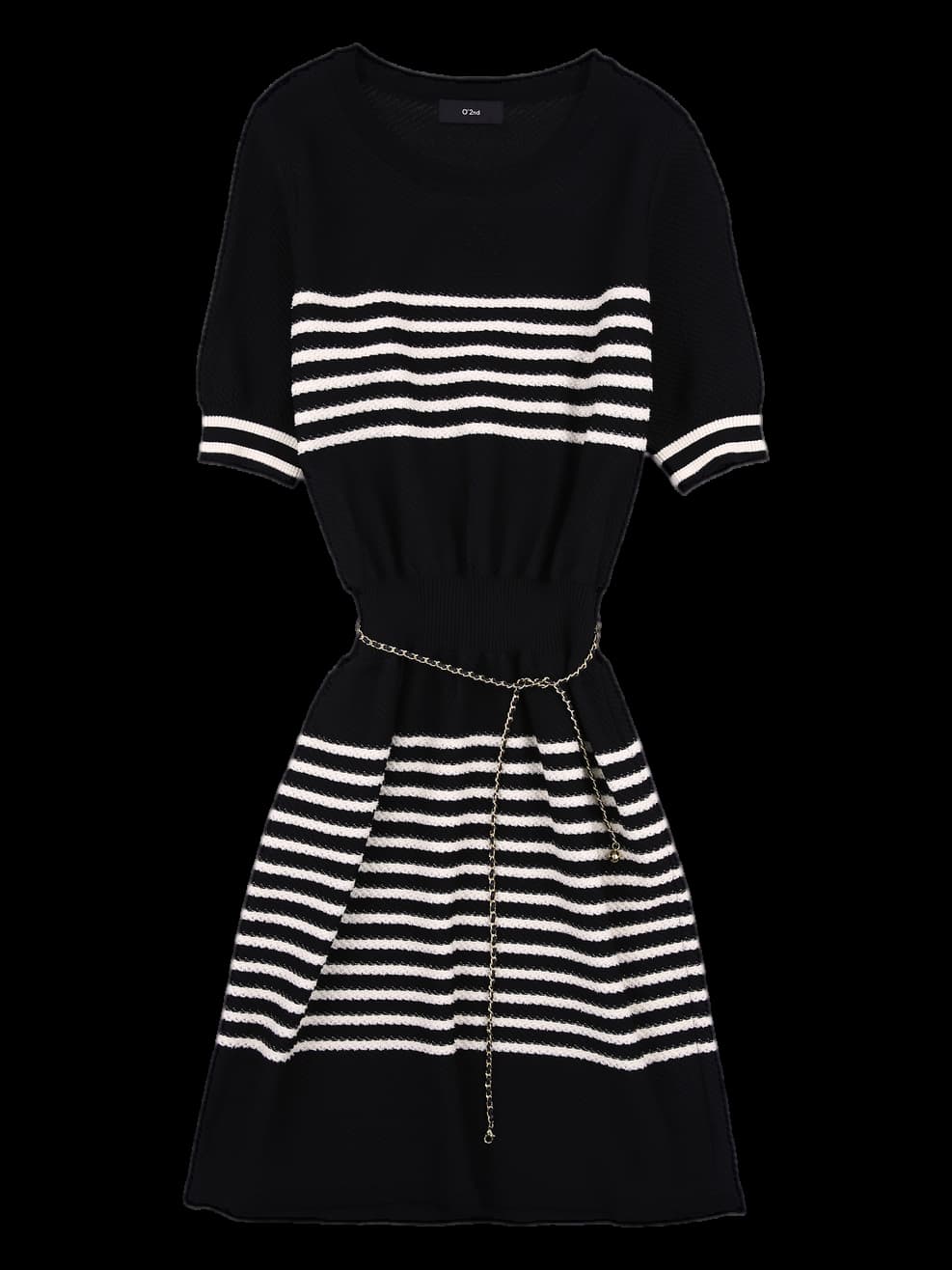 체인 벨트 니트원피스