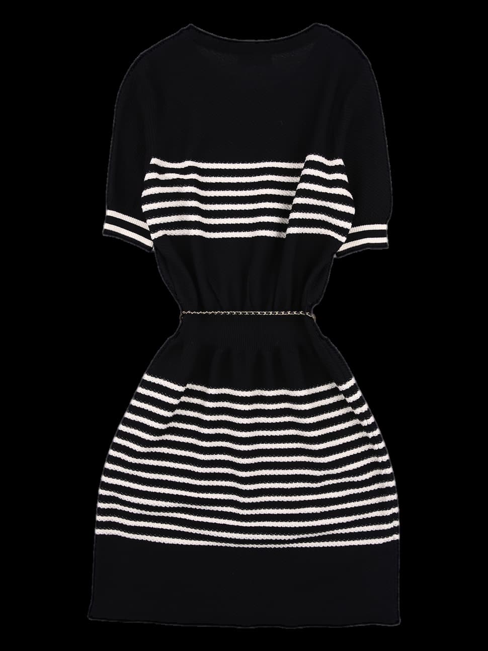 체인 벨트 니트원피스