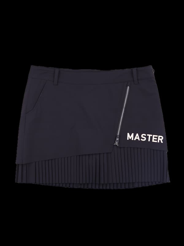 지퍼 플리츠 스커트