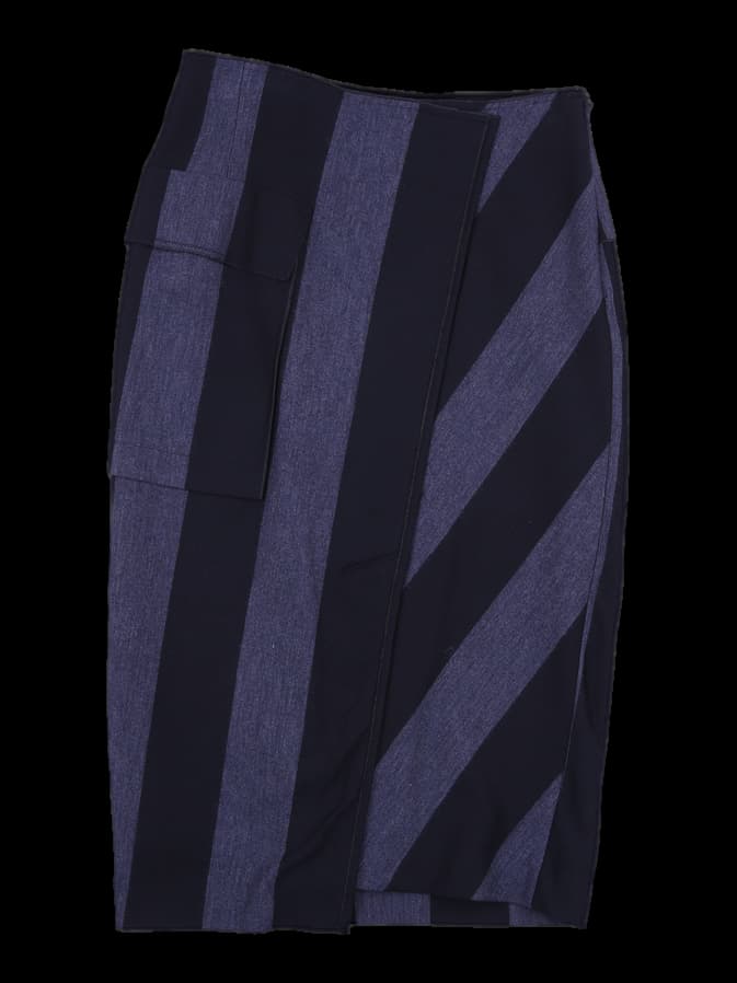 스트라이프 스커트