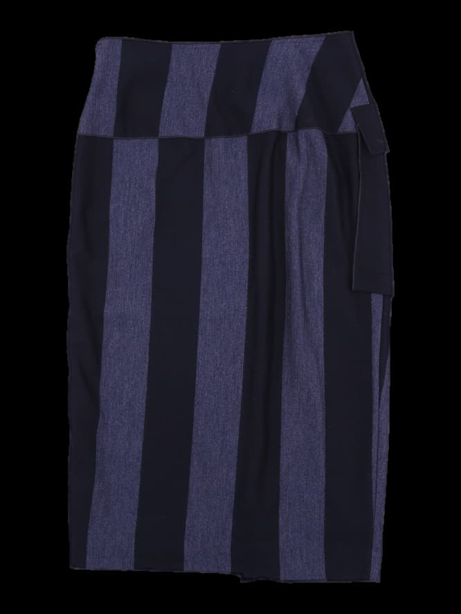 스트라이프 스커트