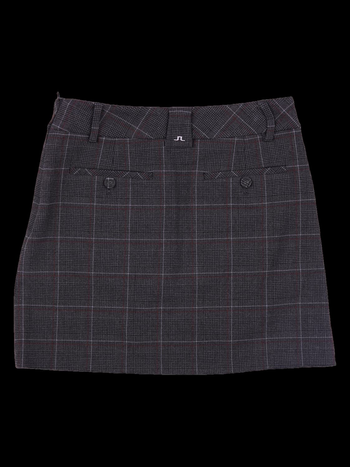 울 체크 스커트