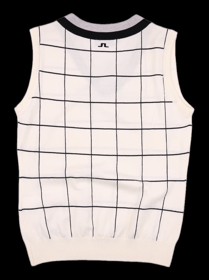 체크 니트 베스트