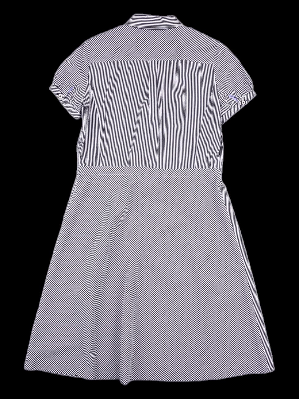 반팔 스트라이프 원피스