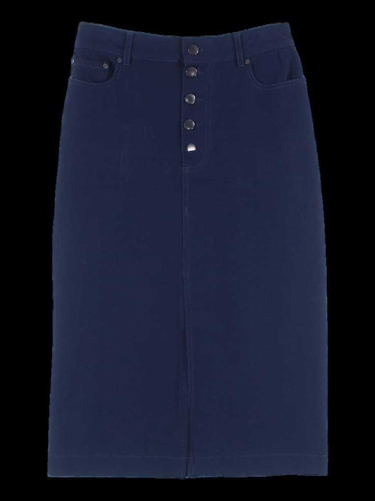 버튼 트임 스커트