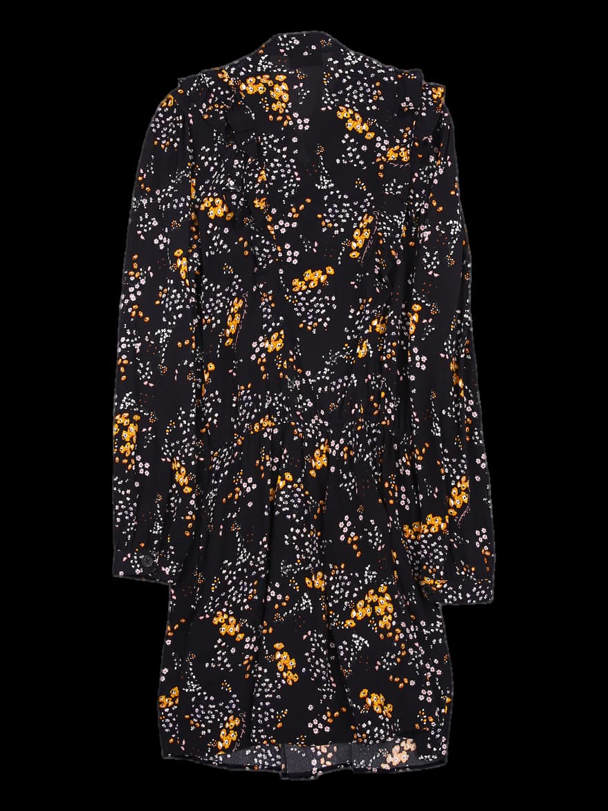 플라워 긴팔 원피스