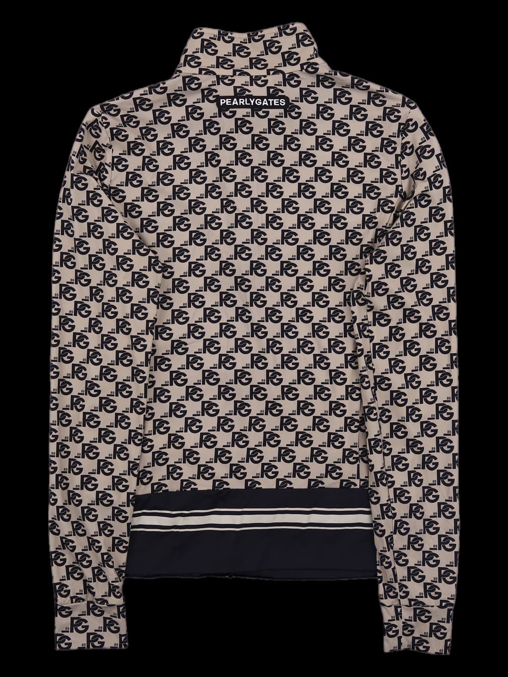 로고 패턴 긴팔 집업