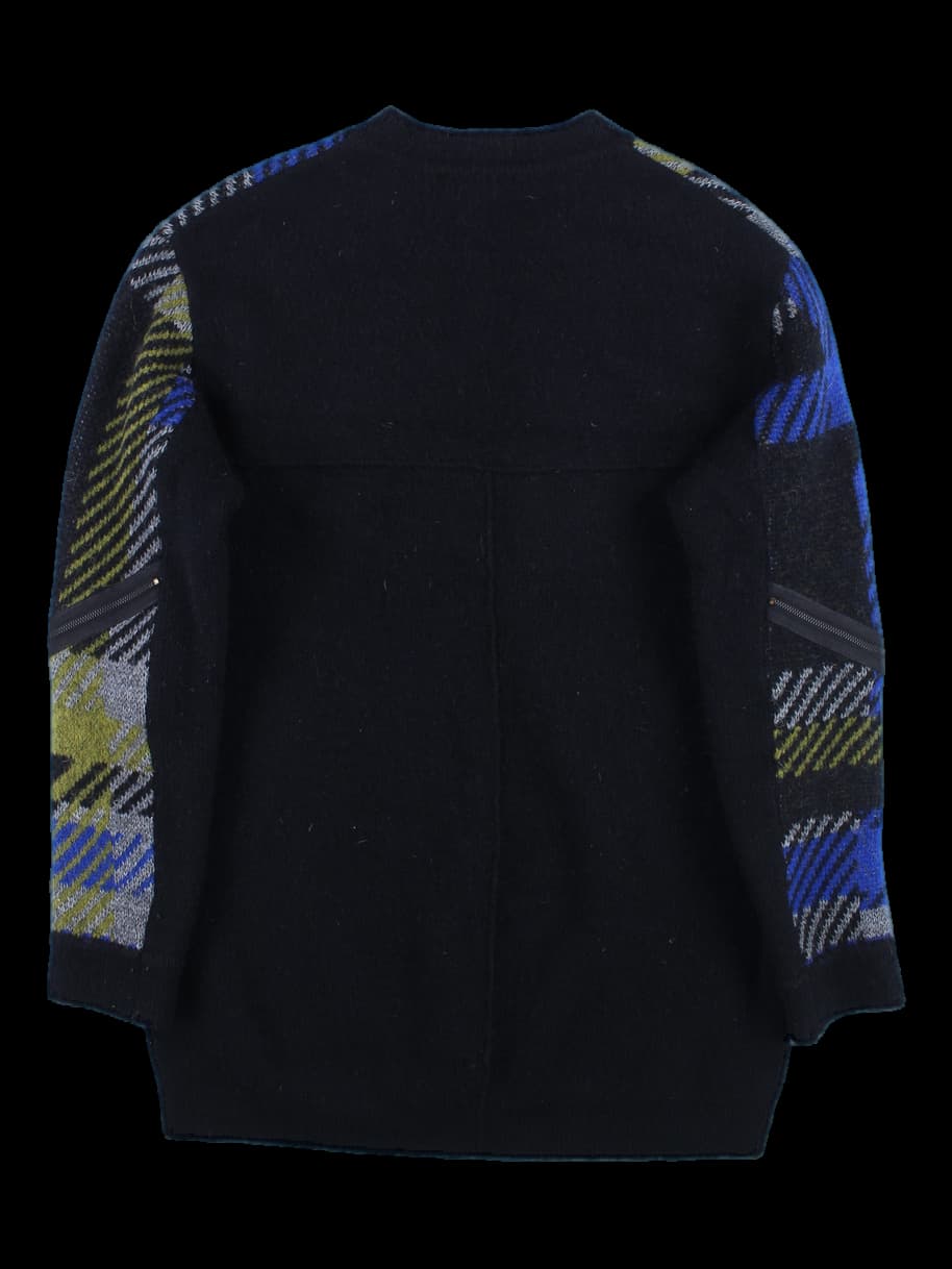 패턴 긴팔 니트