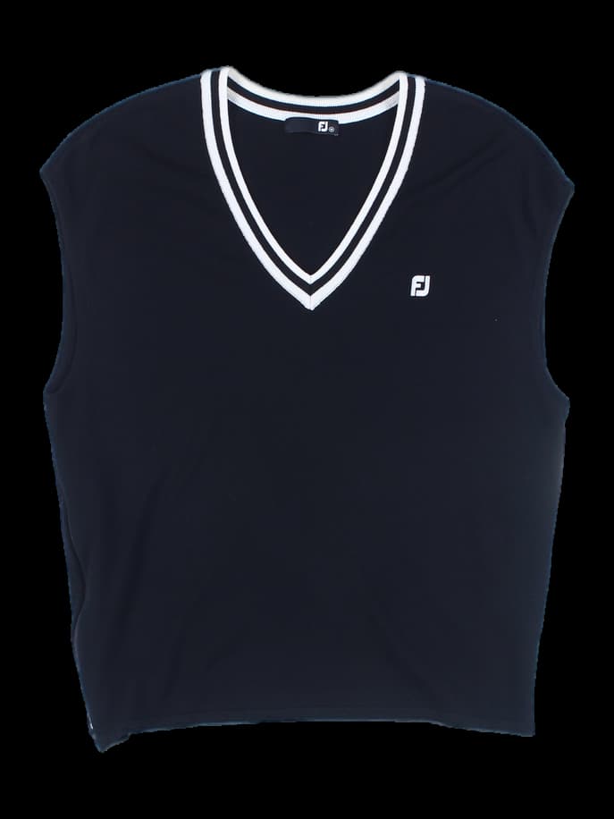 브이넥 니트 베스트