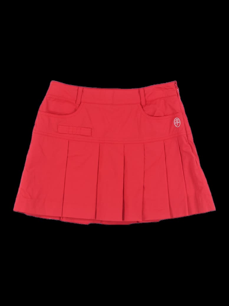 포켓 플리츠 스커트
