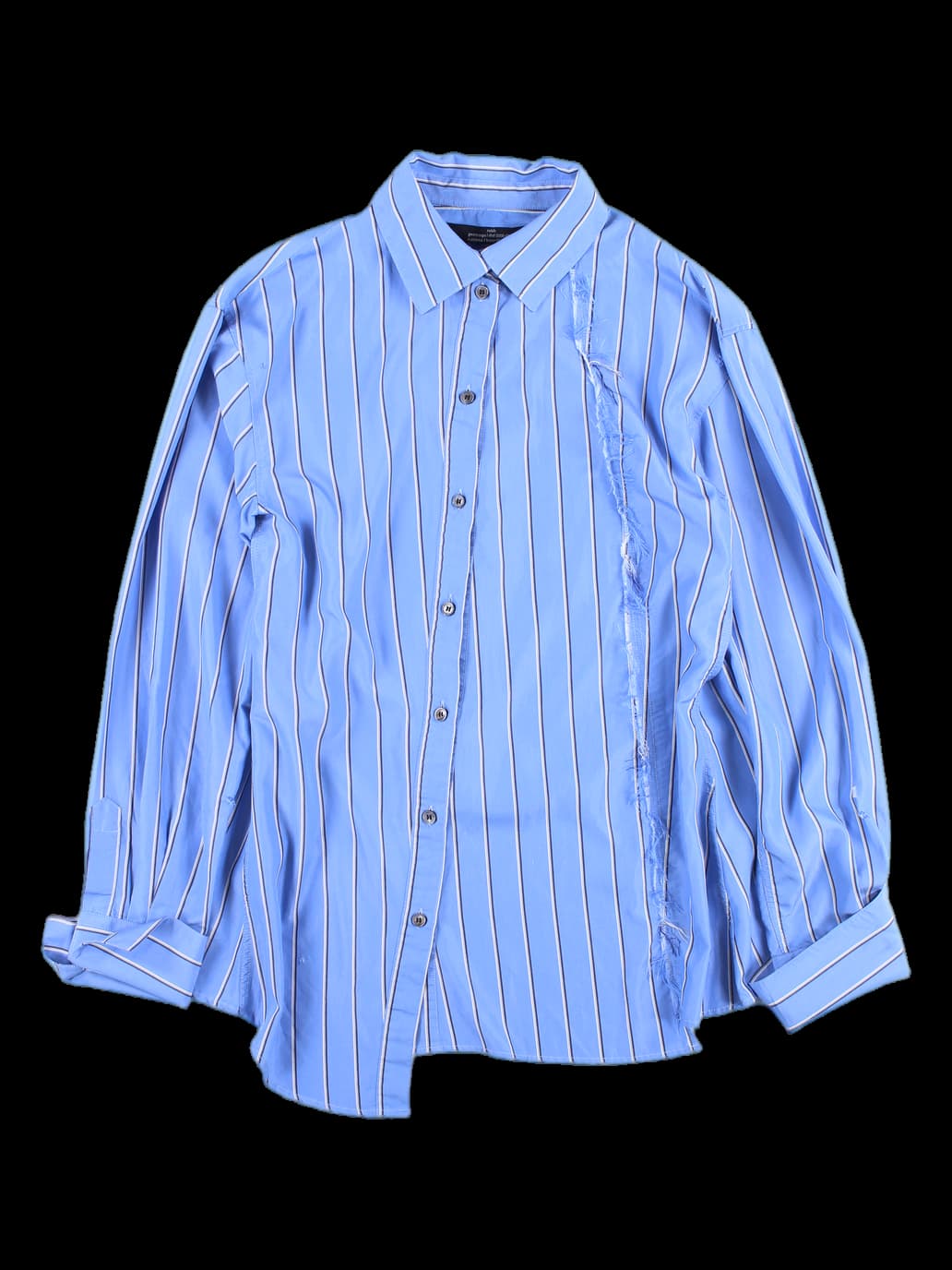 스트라이프 긴팔 셔츠