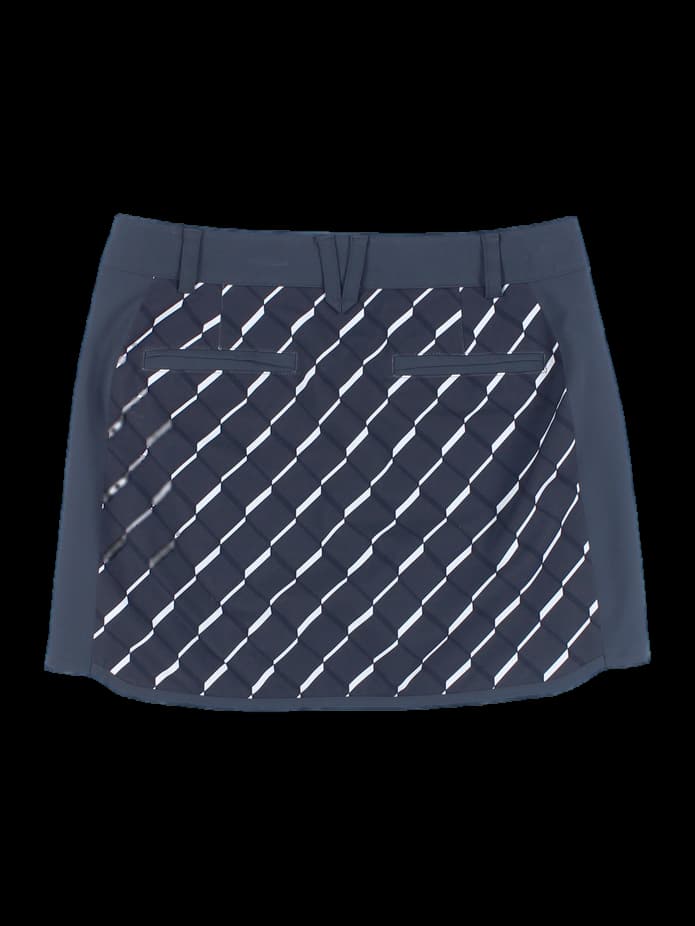 패턴 배색 스커트