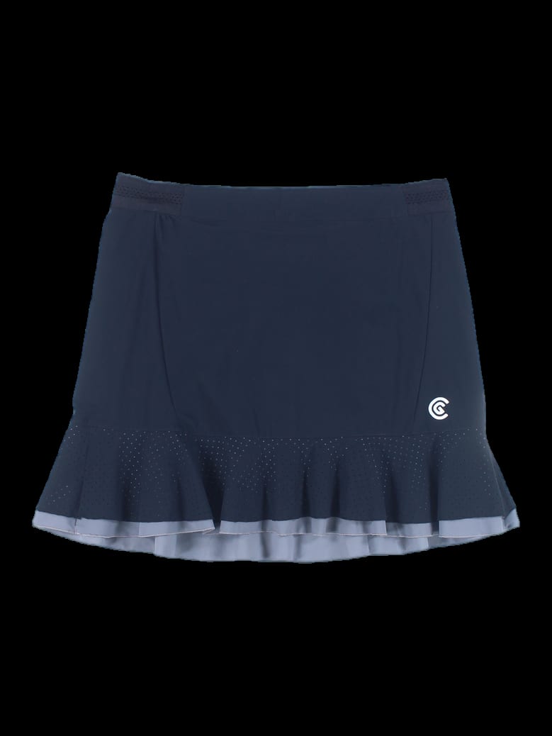 하단 스몰 도트 펀칭 미니 스커트