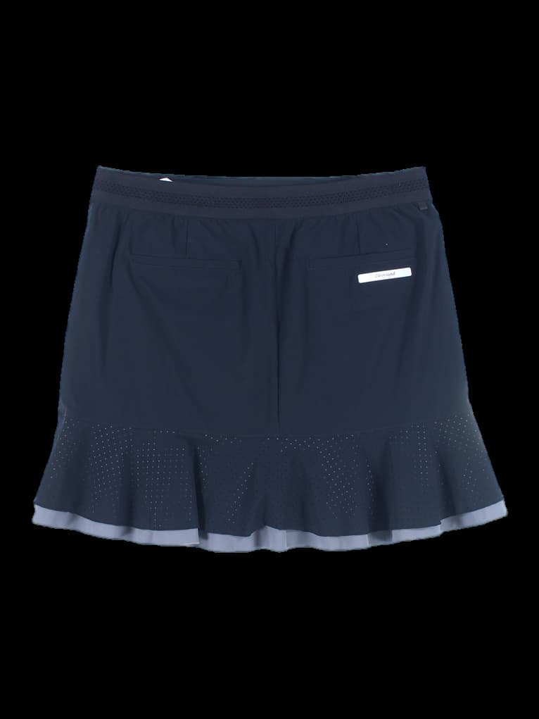 하단 스몰 도트 펀칭 미니 스커트