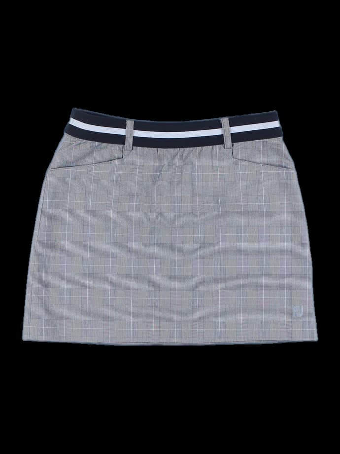 밴딩 체크 스커트