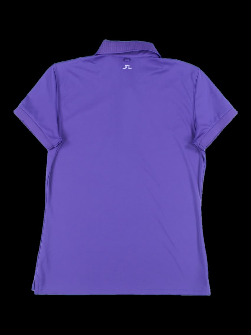 로고 자수 포인트 베이직 반소매 카라 티셔츠