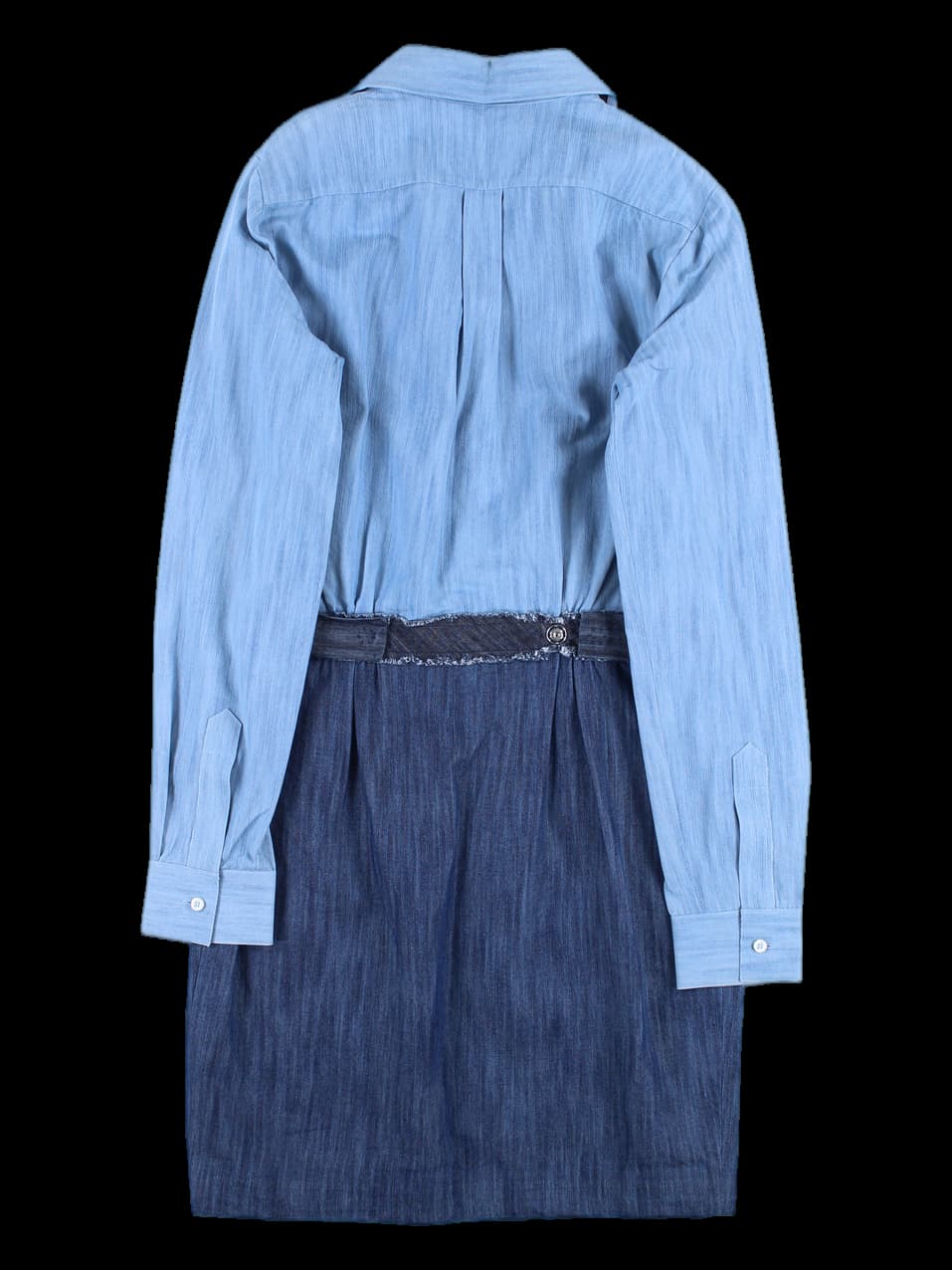 카라 데님 원피스