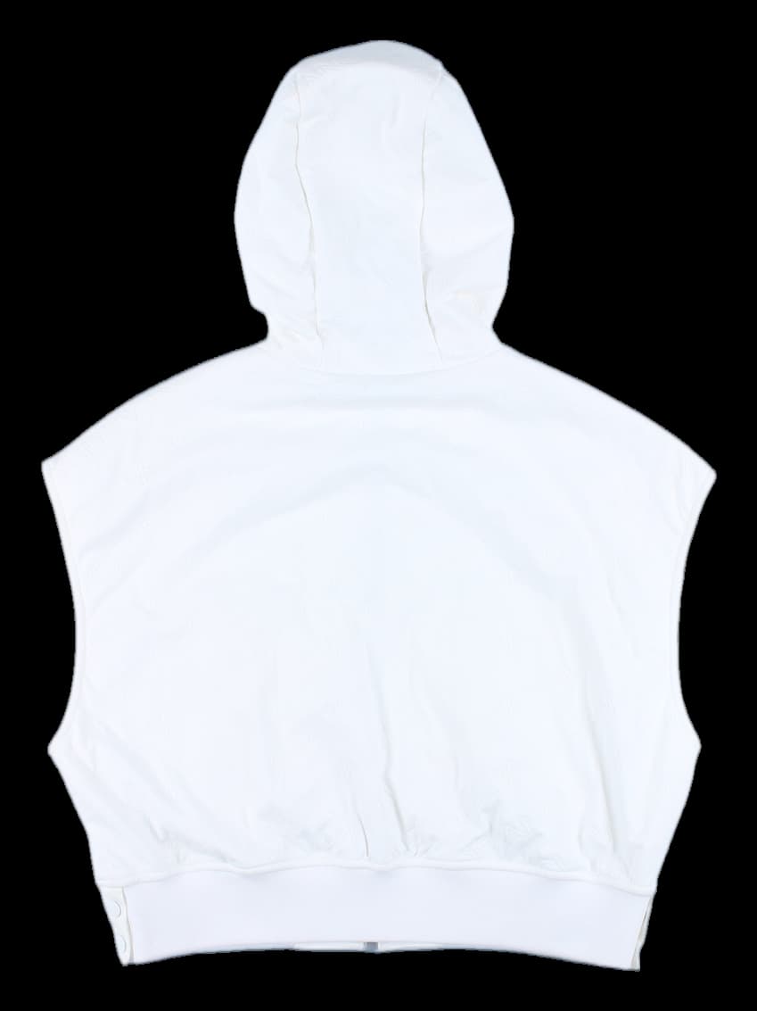 로고 올오버 후드 베스트