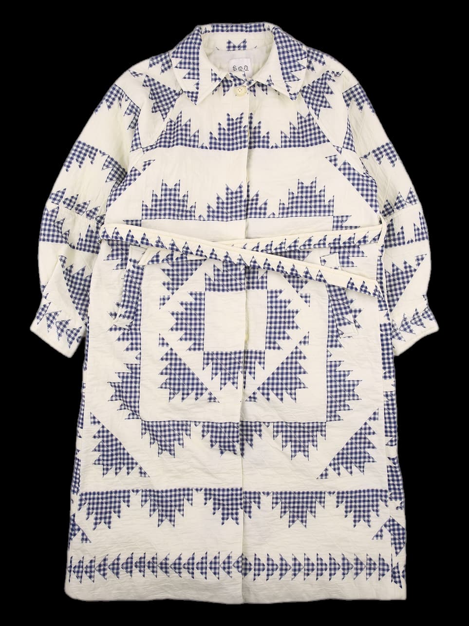 벨티드 퀼팅 자켓