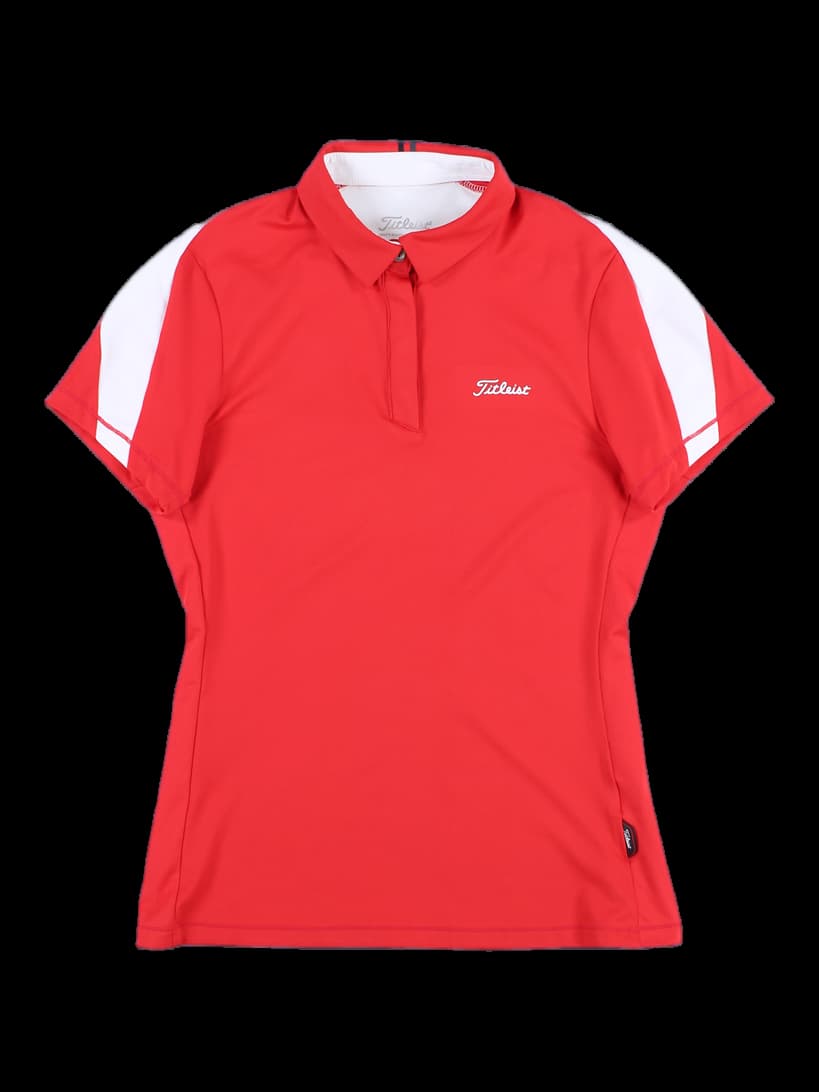 팔 라인 배색 카라 티셔츠