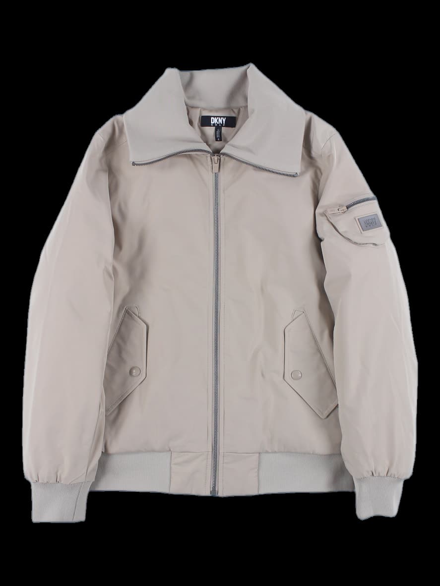 니트 하이넥 패딩 점퍼