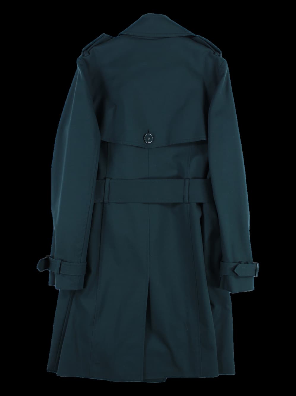 숄더 포인트 더블 버튼 롱 코트