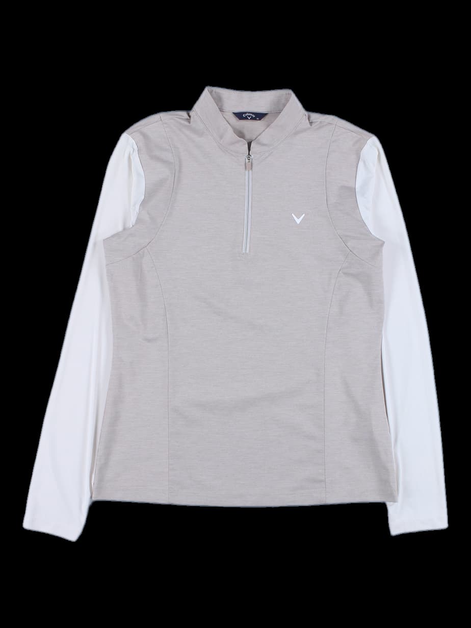 반집업 배색 티셔츠