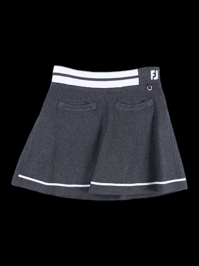 허리 밴딩 니트 A라인 스커트