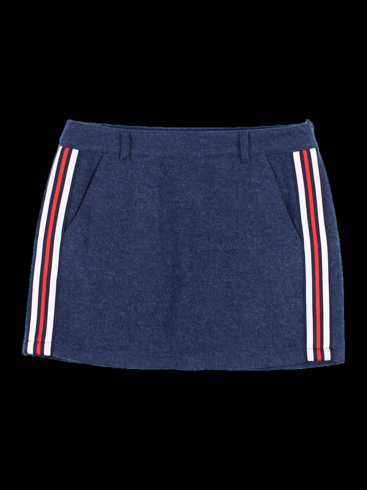 투포켓 라인 스커트