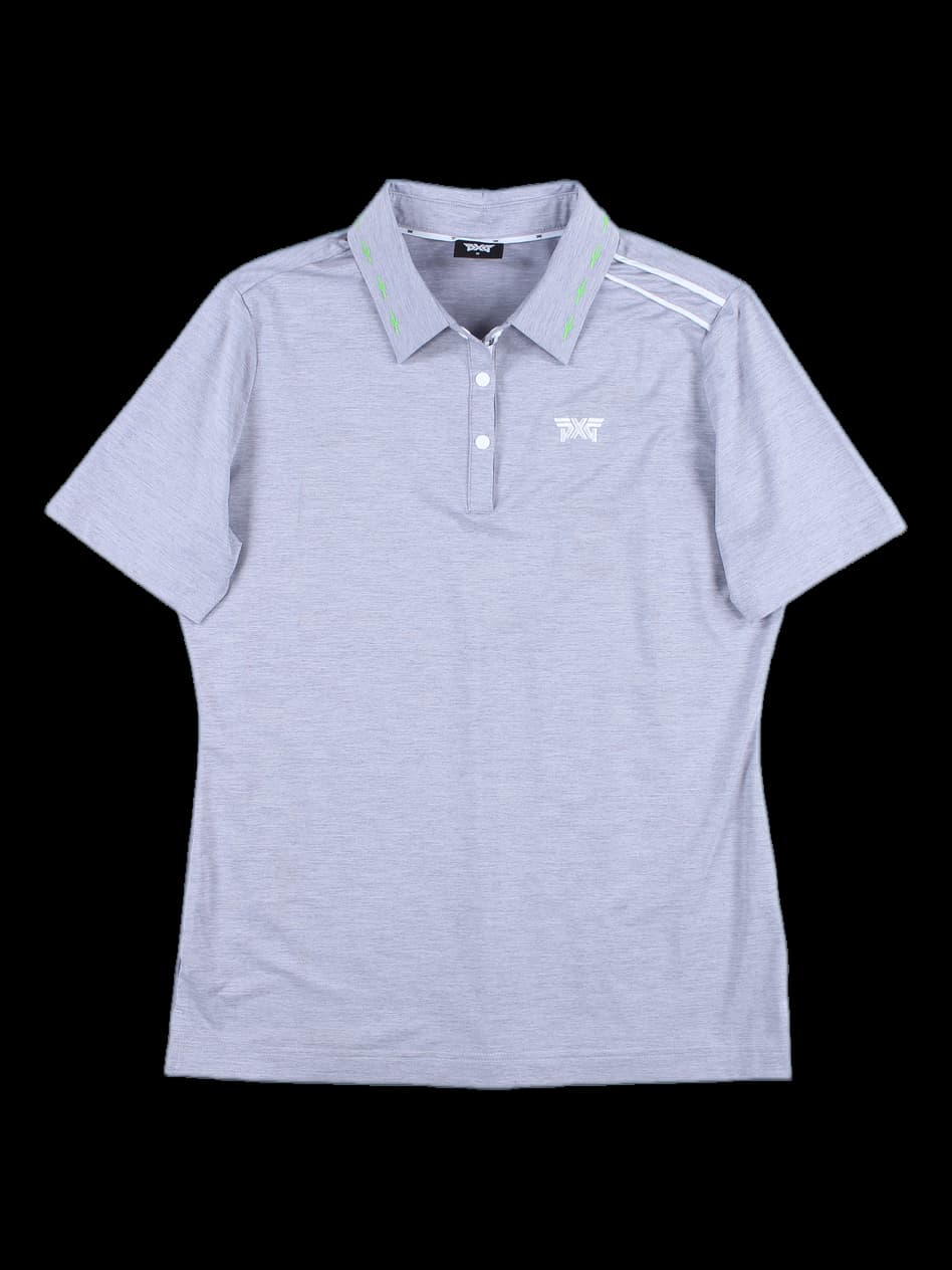 선인장 자수 반팔 카라티