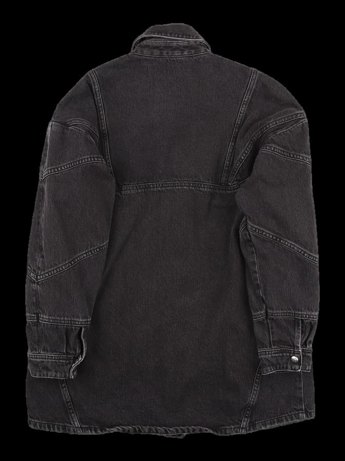 절개 데님 자켓