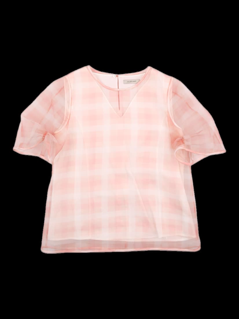 시스루 라운드 반팔 티셔츠