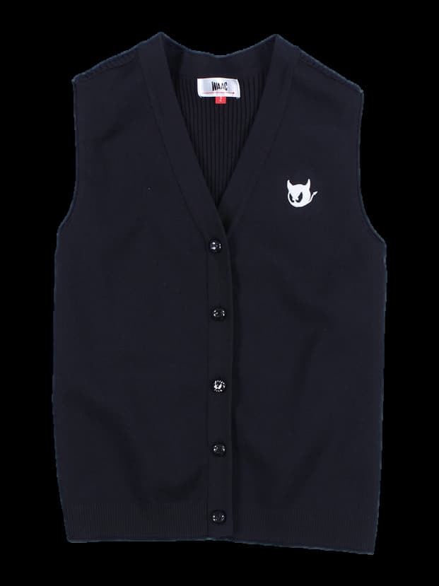 라운드 가디건 조끼