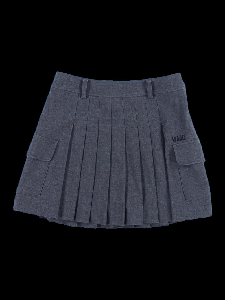 포켓 플리츠 스커트