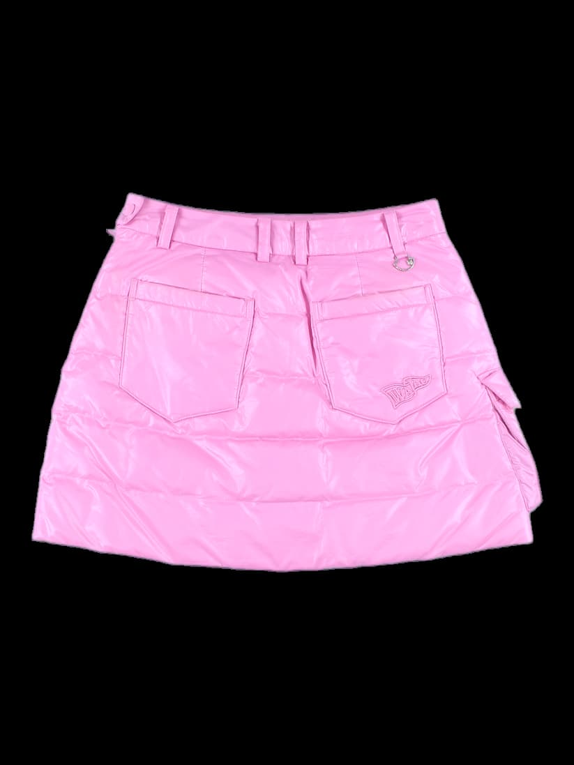 누빔 패딩 스커트