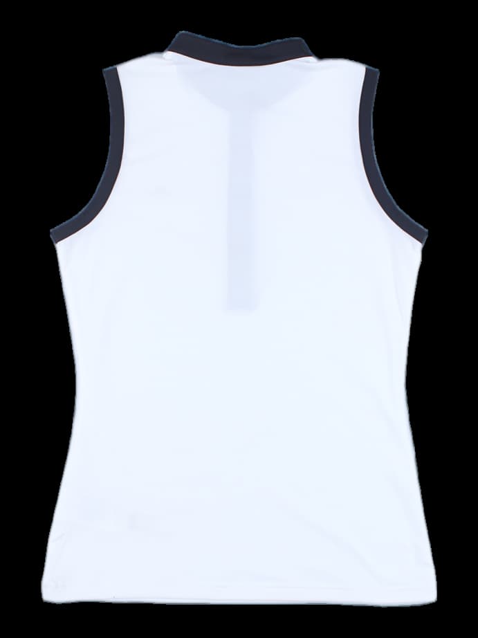 라인 배색 민소매