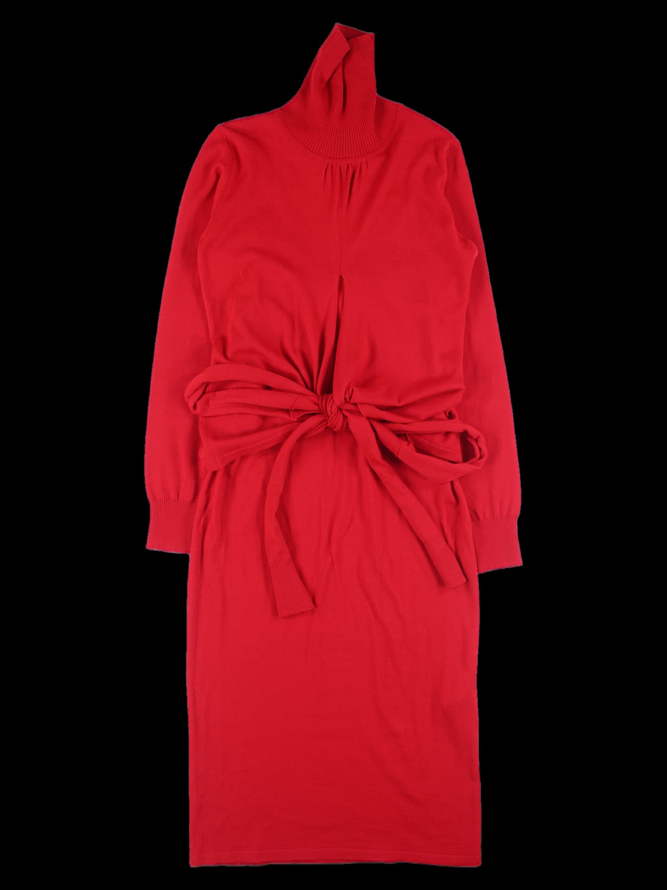 롱 슬릿 터틀 니트