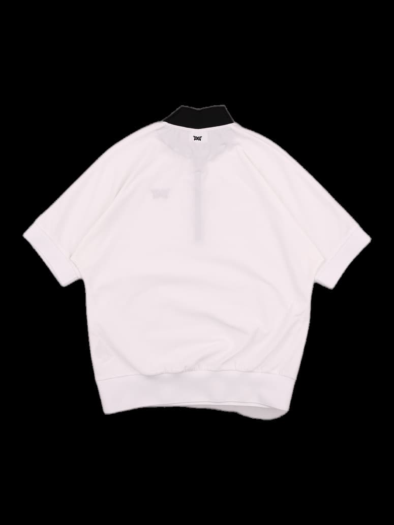 하프 집업 반팔 티셔츠