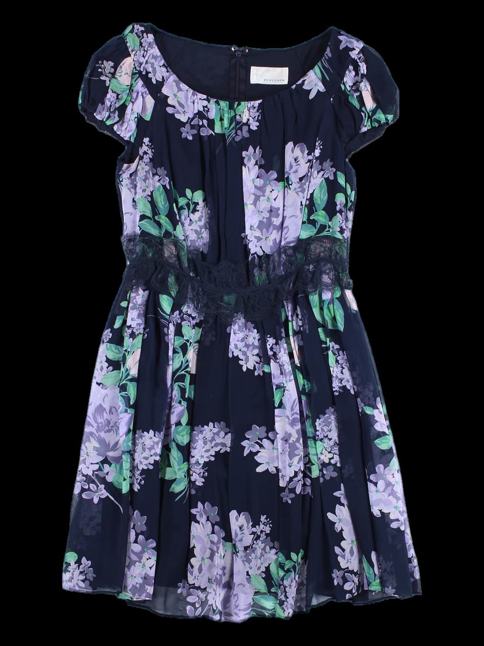 플라워 셔링 원피스