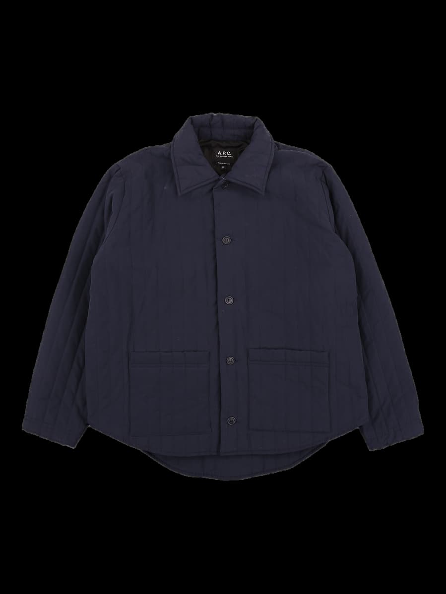 카라 퀼팅 점퍼